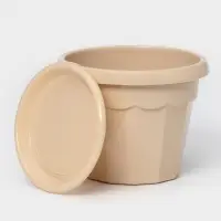 Горшок для цветов с поддоном Доляна &laquo;Эрика&raquo;, 0,7 л, цвет пудровый