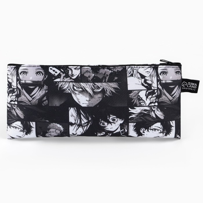 Пенал школьный текстильный &laquo;Аниме&raquo;, 20&times;8 см