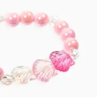 Набор детский "Выбражулька" 2 пр-та: кольцо б-р, браслет 6 см, ракушки, розовый