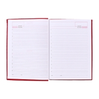 Ежедневник недатированный А5, 160 листов "Небраска", перфорация углов, красный Ежедневник недатированный А5, 160 листов "Небраска", перфорация углов, красный