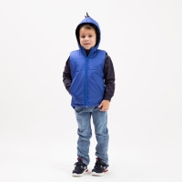 Жилет детский, цвет василёк, рост 110-116 см