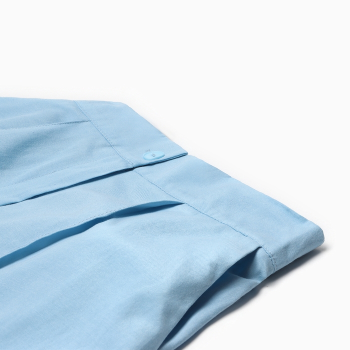 Костюм женский (блузка, шорты) MINAKU: Casual Collection цвет голубой, размер 48