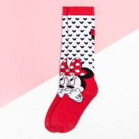 Гольфы Дисней &laquo;Минни Маус&raquo;, цвет белый/красный,18-20 см