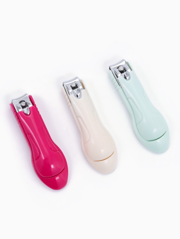 Кусачки-книпсер педикюрные, с пилкой, 7 см, цвет МИКС