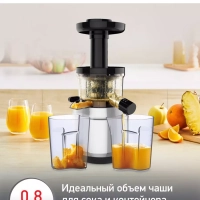 Шнековая соковыжималка Juice & Clean ZU420E10, 4 программы