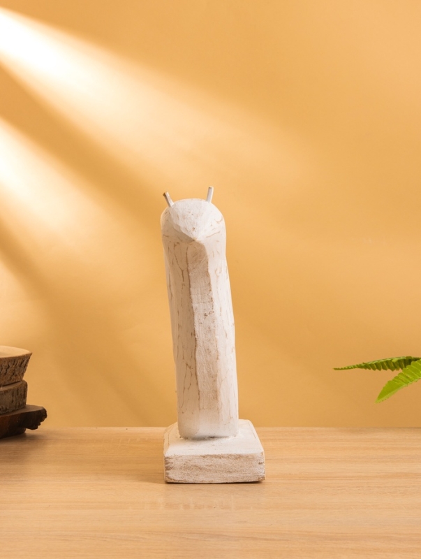 Сувенир &laquo;Улитка&raquo;, 25&times;9&times;32 см, дерево, белый