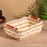 Корзина плетеная 23x16x9 см, ротанг