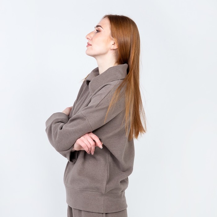 Костюм женский (свитер/брюки), цвет бежевый, размер 46 Костюм женский (свитер/брюки), цвет бежевый, размер 46