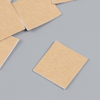 Клейкая лента двухсторонняя "Круглый крафт" на листе 4 шт, набор 60 шт