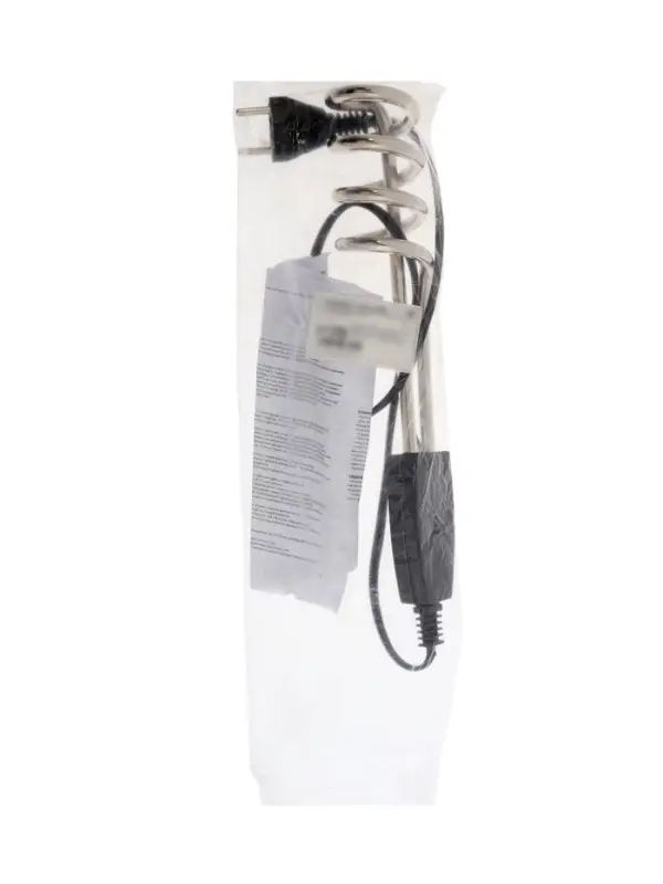 Электрокипятильник LEK 12, 1000 Вт, спираль пружина, 25&times;4.5 см, 220 В, чёрный