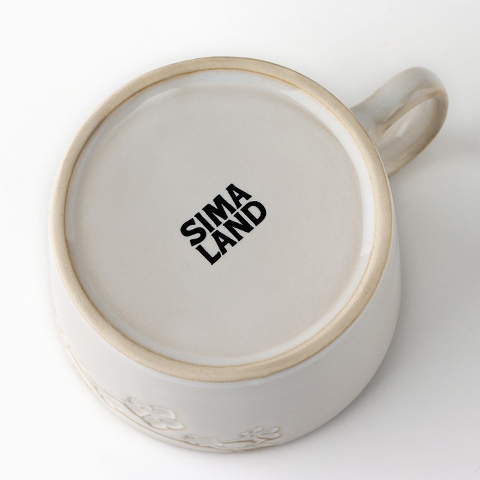 Чайная пара керамическая &laquo;Керамик&raquo;, 2 предмета: кружка 220 мл, блюдце 13х13,6 см