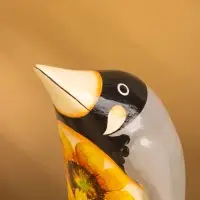 Сувенир &laquo;Пингвин в цветах&raquo;, 11&times;11&times;22 см, дерево