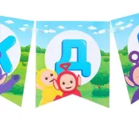 Гирлянда на ленте &laquo;С Днем Рождения&raquo;, длина 165 см, Телепузики