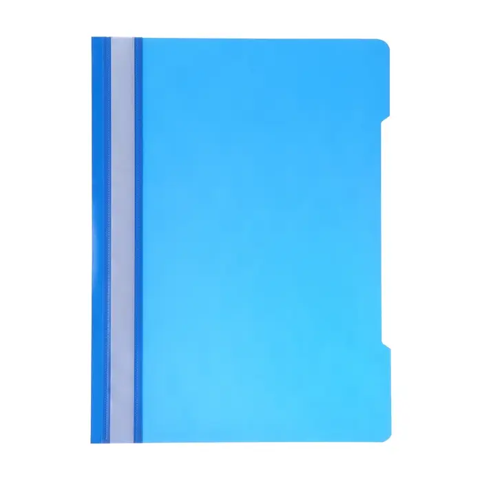 Папка - скоросшиватель Calligrata, А4,160 мкм, синяя, прозрачный верх