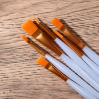 Кисть для рисования набор 6 шт. синтетика №1,2,3,4,5,6 &laquo;Называй меня искусством&raquo;