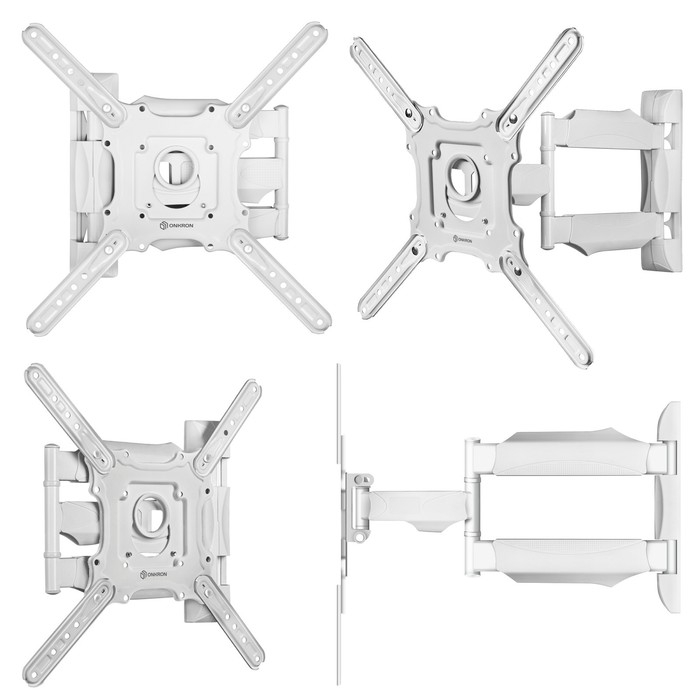 Кронштейн ONKRON M4, для ТВ, наклонно-поворотный, 32 Кронштейн ONKRON M4, для ТВ, наклонно-поворотный, 32"-65", 55-500 мм от стены, белый