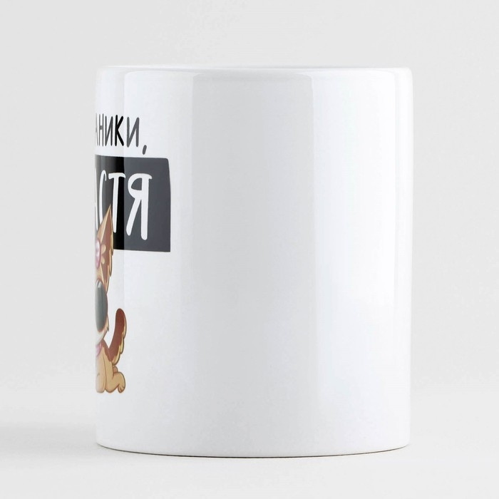 Кружка керамическая &laquo;Без паники, я Настя&raquo;, 320 мл, цвет белый