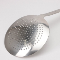 Шумовка из нержавеющей стали цельнотянутая, 64&times;20 см, толщина 3 мм, 304 марка стали, цвет серебряный