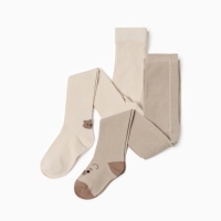 Набор колготок Крошка Я Bear, рост 74-80 см, коричневый/молочный Набор колготок Крошка Я Bear, рост 74-80 см, коричневый/молочный