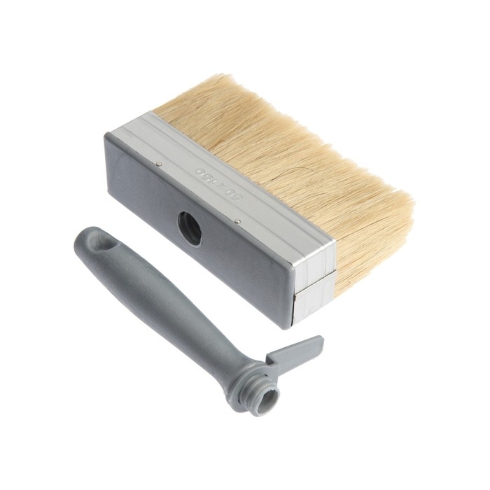 Кисть-макловица ТУНДРА, натуральная щетина, пластиковая рукоятка, 50&times;150 мм