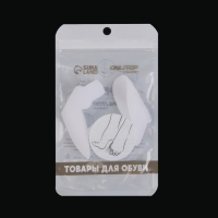 Корректоры - разделители для пальцев ног, с накладкой на косточку большого пальца, 1 разделитель, силиконовые, 9 &times; 4 см, пара, цвет белый