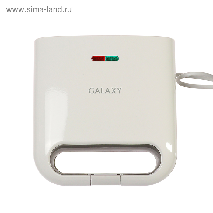 Сэндвичница Galaxy GL 2962, 800 Вт, антипригарное покрытие, белая Сэндвичница Galaxy GL 2962, 800 Вт, антипригарное покрытие, белая