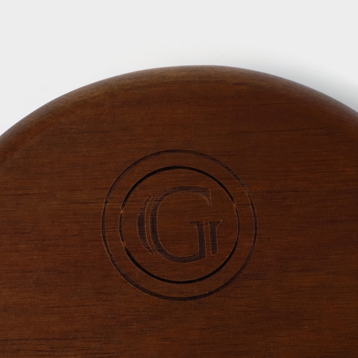 Подставка под ложку, 11,5&times;13,5&times;2,5 см, акация