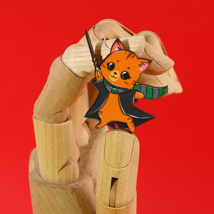 Значки деревянные, неразлучники &laquo;Наша дружба это магия&raquo;, 2 шт., 8 х 12 см.