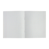 Комплект тетрадей из 4 штук, 96 листов в клетку Calligrata "Мрамор", обложка мелованный картон хром, блок №2, белизна 75% (серые листы)