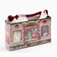 Подарочный набор &laquo;Волшебного года&raquo;: горячий шоколад 125 г ( 5 шт. х 25 г)., маршмеллоу 50 г., печенье с предсказаниями 4 шт.