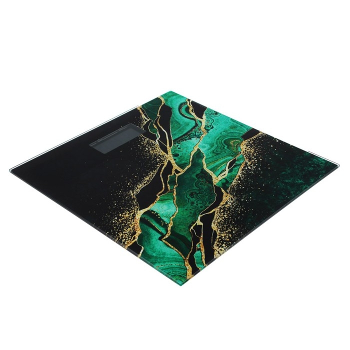 Весы напольные Luazon LVE-015 Весы напольные Luazon LVE-015 "Малахит", электронные, до 180 кг, 2хAAА (не в комплекте)