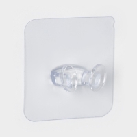 Крючки двойные самоклеящиеся, 10 шт, для бритвы, вилки, полотенец, 5,6&times;5,6 см