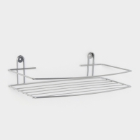 Полка для ванной прямая, 34&times;11,5&times;4,5 см, цвет хром