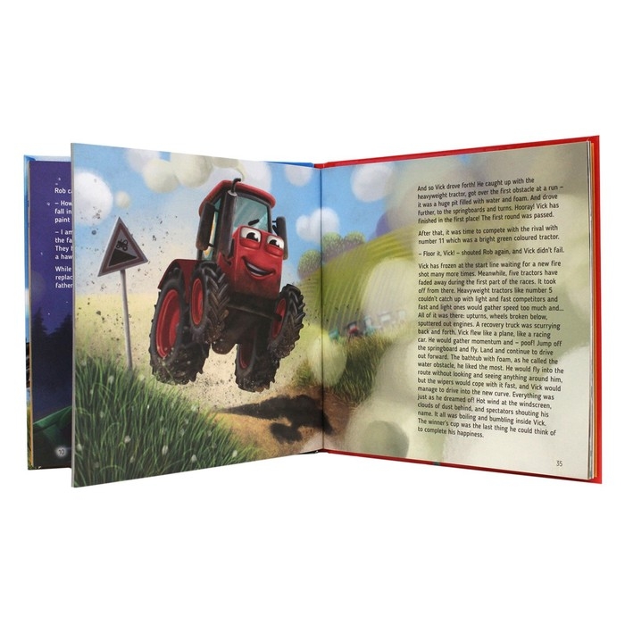 Книга на английском языке &laquo;The tractor called Vick and the big race&raquo;
