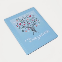 Папка для документов, 4 комплекта, цвет голубой Папка для документов, 4 комплекта, цвет голубой