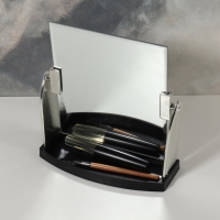 Зеркало настольное, зеркальная поверхность 15 &times; 17,5 см, цвет серебристый