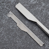 Опасная бритва, шаветт, без лезвия, 16,5/24 &times; 2,5 &times; 1,3 см, пластиковая, цвет чёрный/серебристый