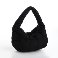 Сумка молодёжная на молнии, цвет чёрный