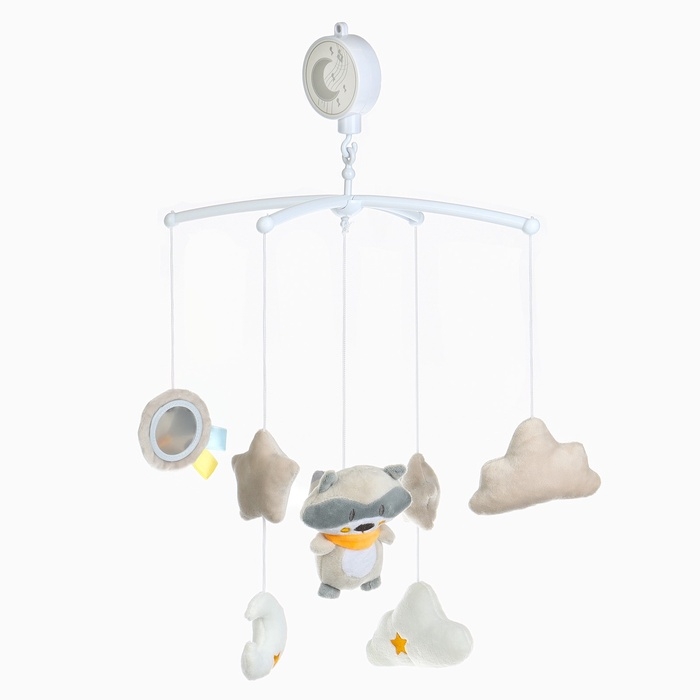 Мобиль музыкальный на кроватку &laquo;Енотик&raquo;, заводной, мягкие игрушки, Крошка Я