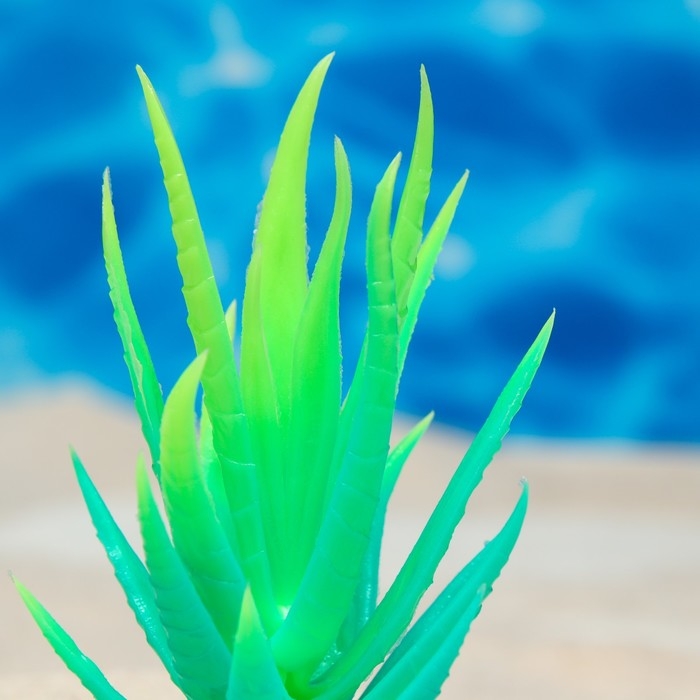 Растение искусственное аквариумное, светящееся, 10 см, зелёное Растение искусственное аквариумное, светящееся, 10 см, зелёное