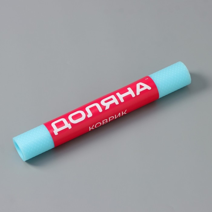 Коврик противоскользящий Доляна «Круги», 30×150 см, цвет прозрачный голубой Коврик противоскользящий Доляна «Круги», 30×150 см, цвет прозрачный голубой