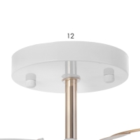 Люстра "Елена" 3х60Вт Е27 белый/золото 45х45х23см Люстра "Елена" 3х60Вт Е27 белый/золото 45х45х23см