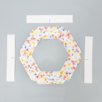 Коробка кондитерская складная, упаковка &laquo;Цветы для тебя&raquo;, 23 х 23х 4 см