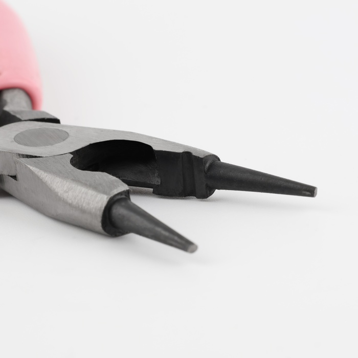 Круглогубцы с бокорезом, для рукоделия, 13 × 6,5 см, цвет серебряный/розовый Круглогубцы с бокорезом, для рукоделия, 13 × 6,5 см, цвет серебряный/розовый