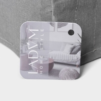 Органайзер для хранения белья LaDо́m, 9 ячеек, 25&times;33&times;16 см, цвет серый