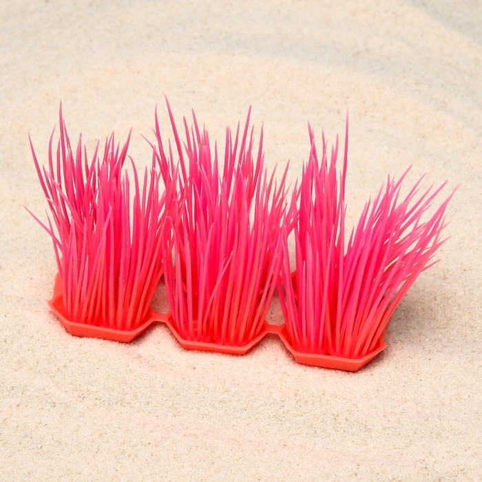 Растение искусственное аквариумное, светящееся, 9 см, красное Растение искусственное аквариумное, светящееся, 9 см, красное