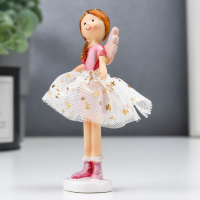 Сувенир полистоун "Ангел-малышка с косой, в белой юбочке со звёздами" розовый 10х3х5 см Сувенир полистоун "Ангел-малышка с косой, в белой юбочке со звёздами" розовый 10х3х5 см