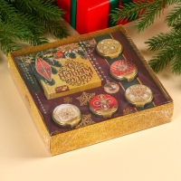 Подарочный набор &laquo;С новым годом&raquo;: чай чёрный (50 гр),крем-мед (5 шт x 30 гр)