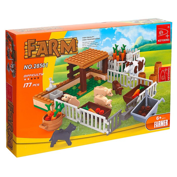 Конструктор Ферма &laquo;Мини-хозяйство&raquo;, 177 деталей