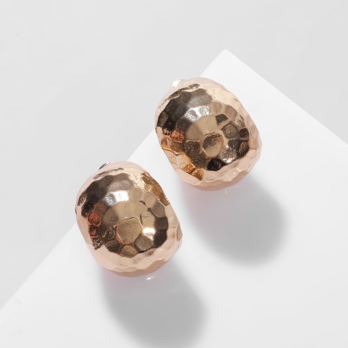 Серьги металл &laquo;Диско-шар&raquo; сфера, цвет золото